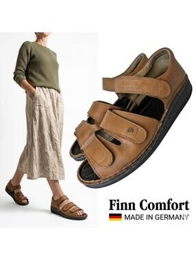 Finn Comfort Baltrum Women 12 Men 10 Walking Sandals Germany
